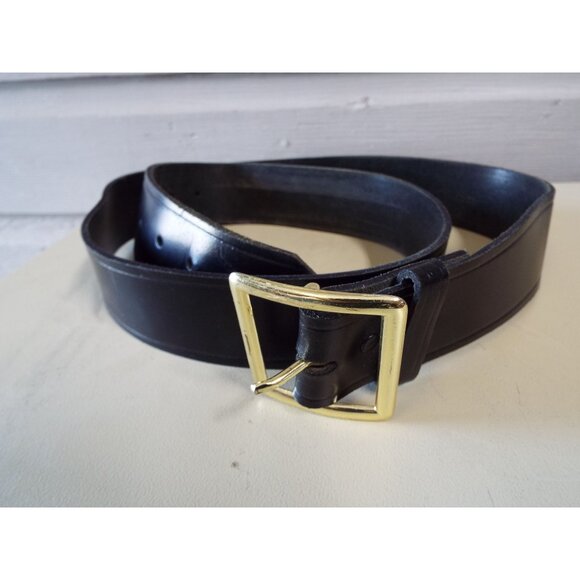 Task Force Leather Belt size 44 made in the USA black USED - Picture 1 of 7